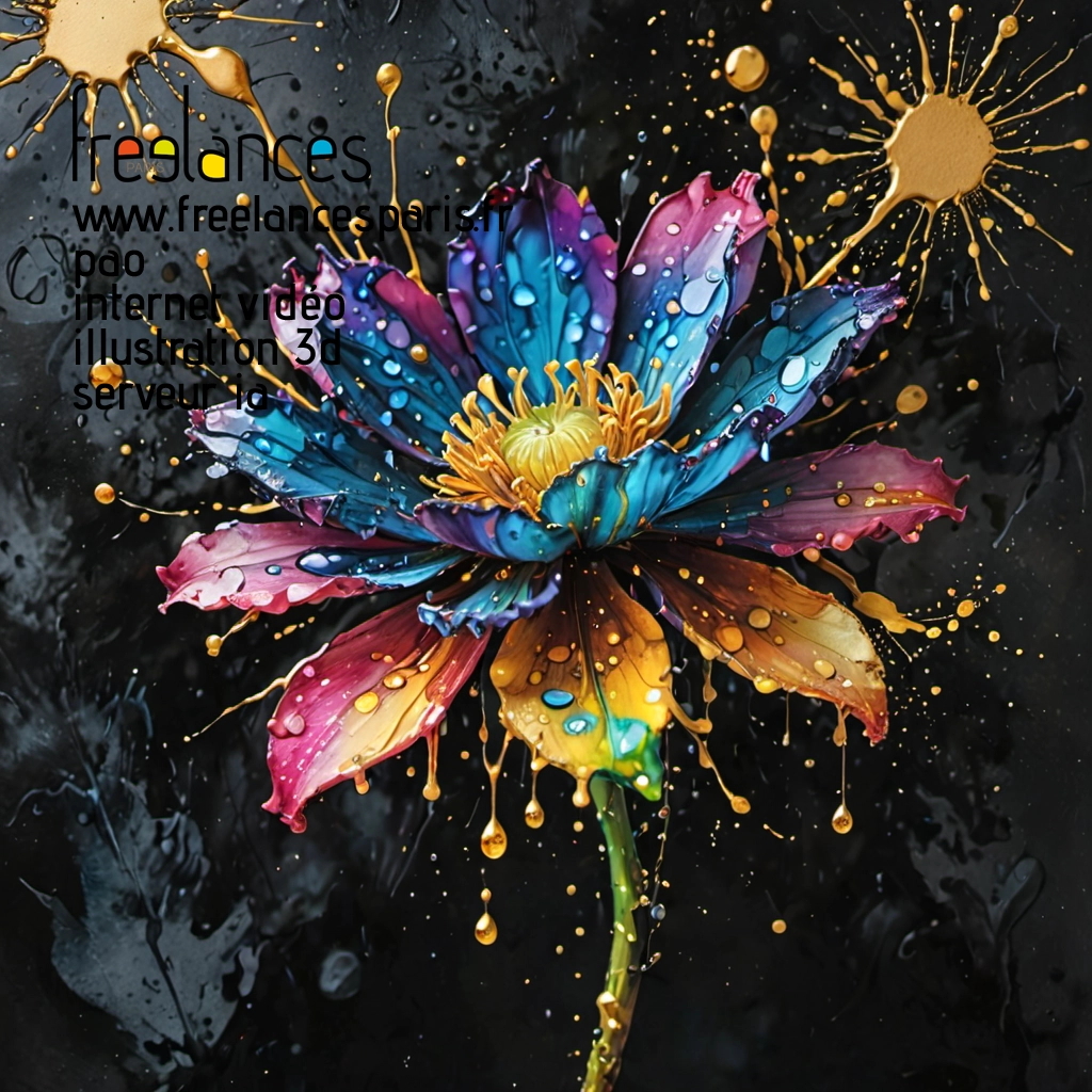 Pao mise en page internet vidéo illustration 3d serveur IA générative AI freelance paris studio de création magazines PUJPFW50